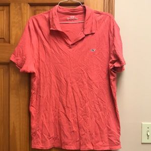Men’s large vineyard vines short sleeve top collar
